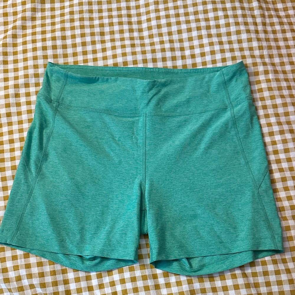 Green Outdoor Voices Biker Shorts